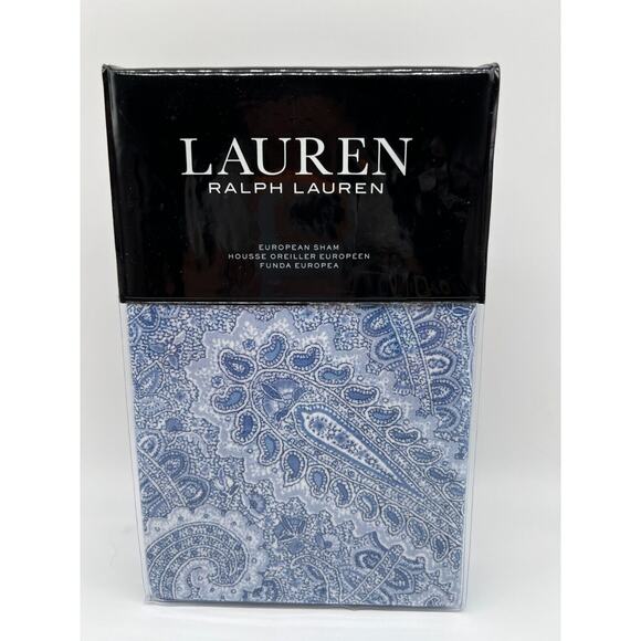 Lauren Ralph Lauren Flannel One European Sham 26”X26” 100% Cotton $125 - Picture 1 of 10